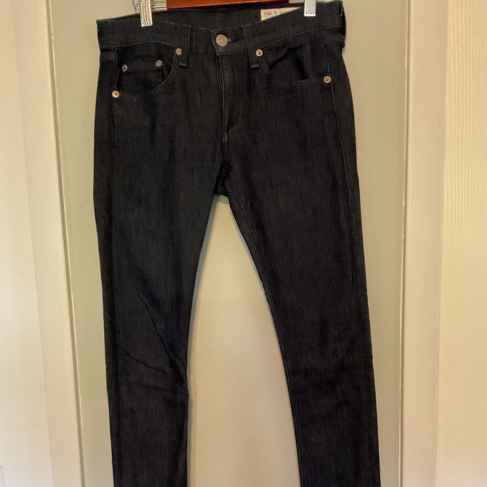 rag & bone skinny dark blue
